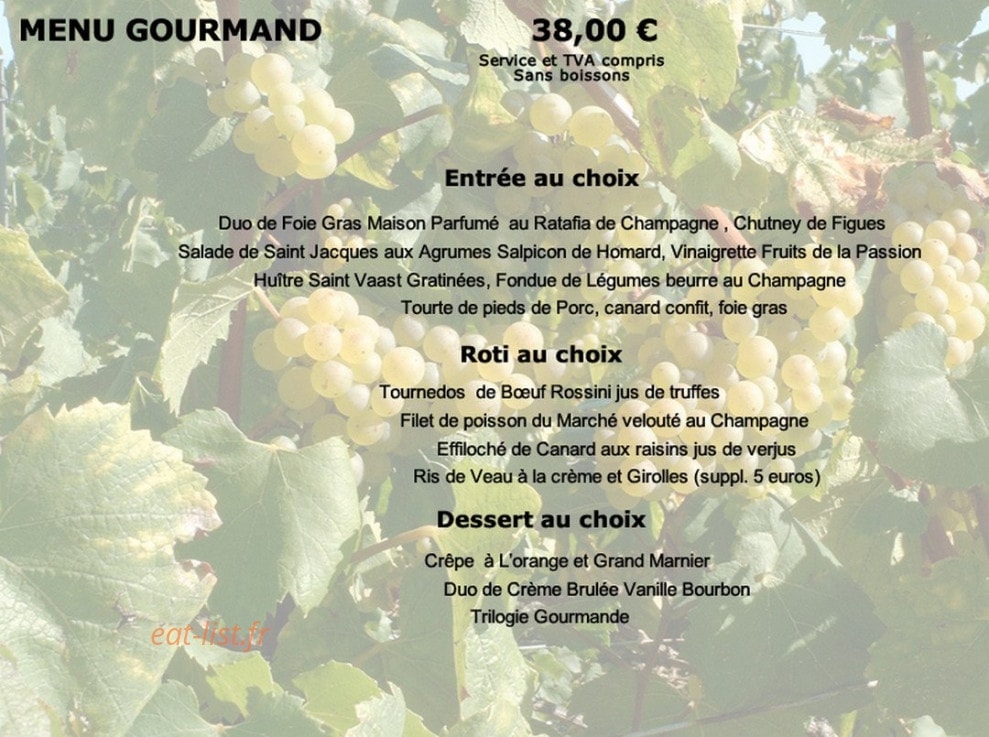 La Cave à Champagne — carte page 2