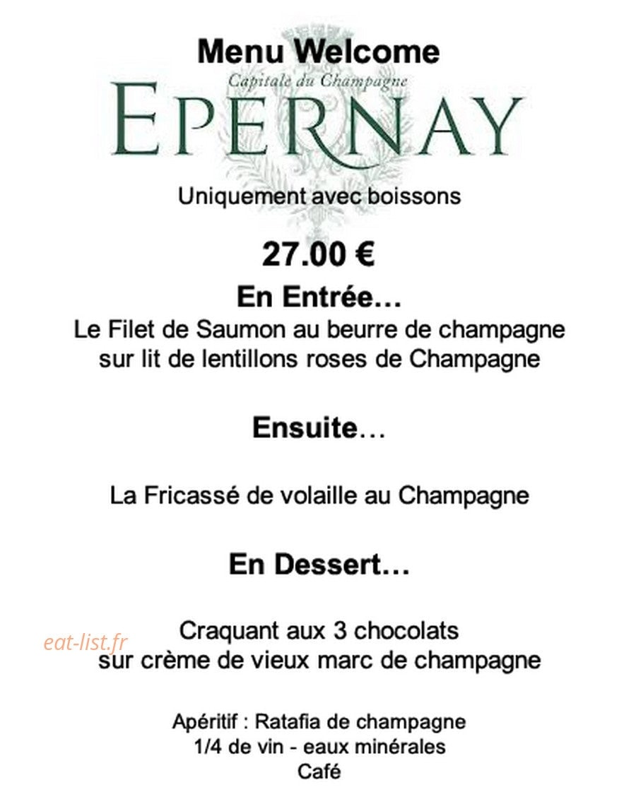 La Cave à Champagne — carte page 8
