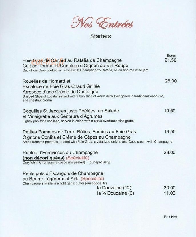 La Grillade Gourmande — carte page 2