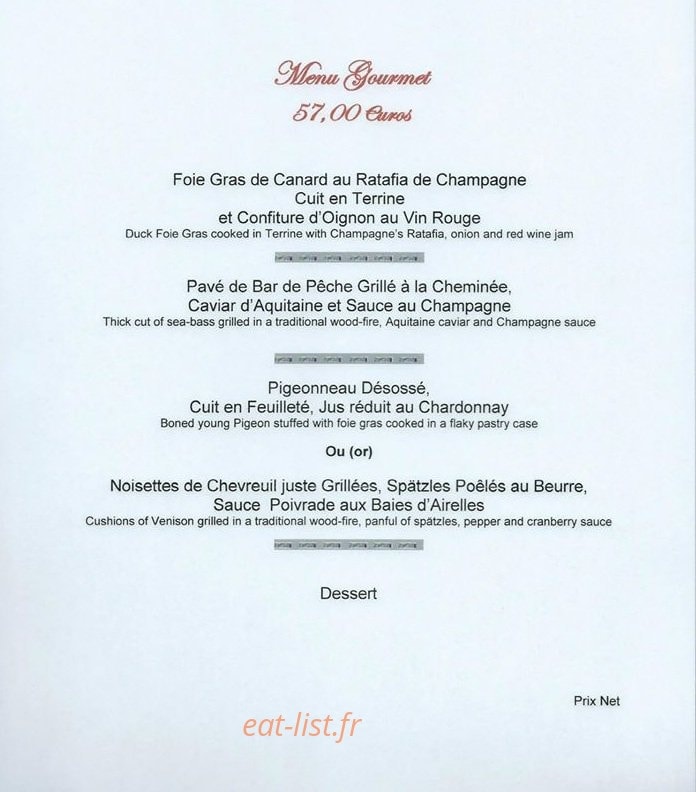 La Grillade Gourmande — carte page 7