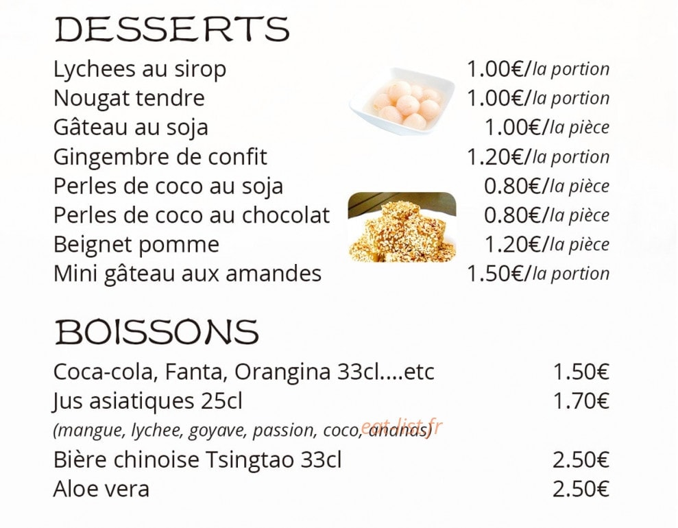 Maison délices — carte page 4