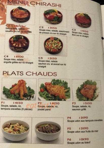 Sushi Epernay — carte page 5