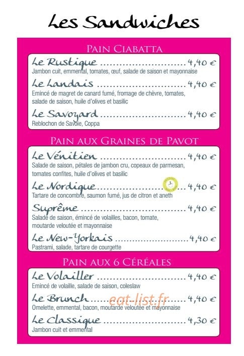 Tout en Saveur — carte page 3