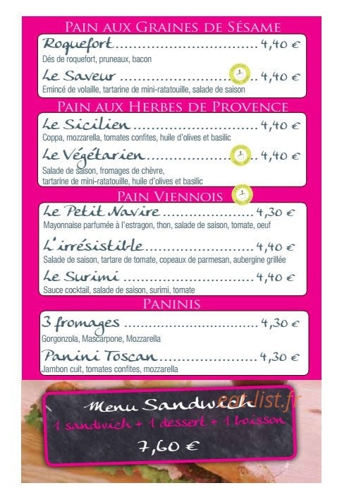Tout en Saveur — carte page 4
