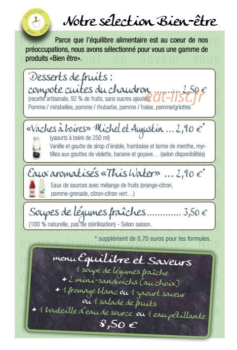 Tout en Saveur — carte page 7