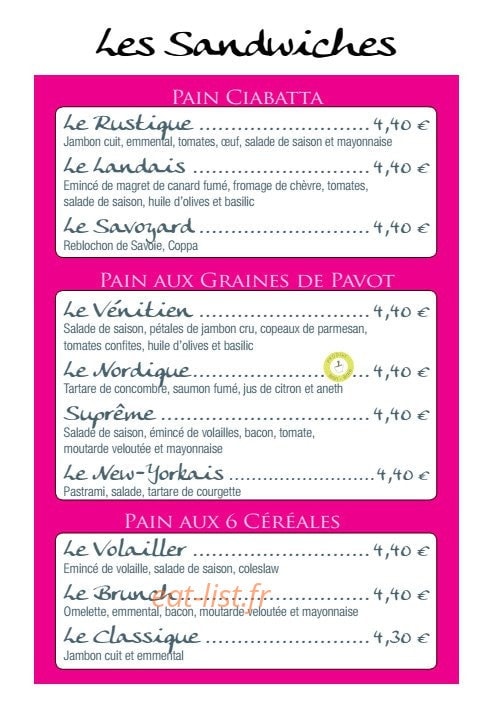 Tout en Saveur — carte page 3