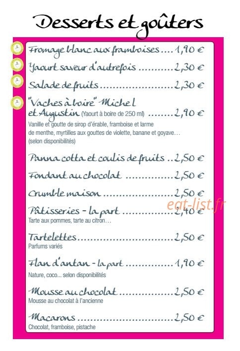 Tout en Saveur — carte page 9