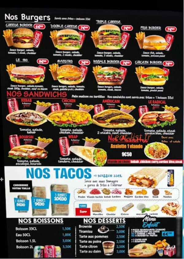 Amigo Pizza — carte page 4