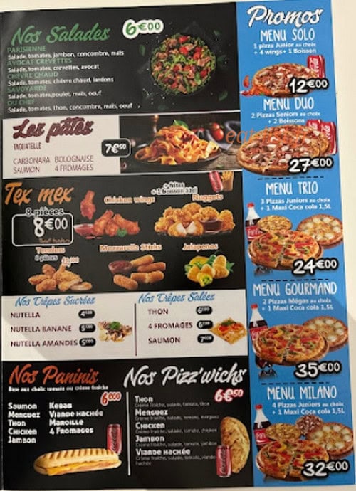 Amigo Pizza — carte page 3