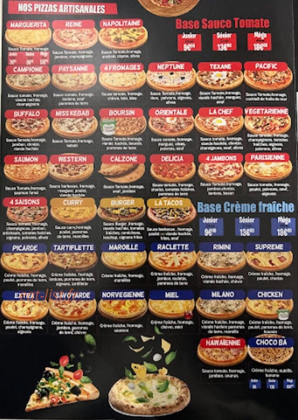 Amigo Pizza — carte page 2