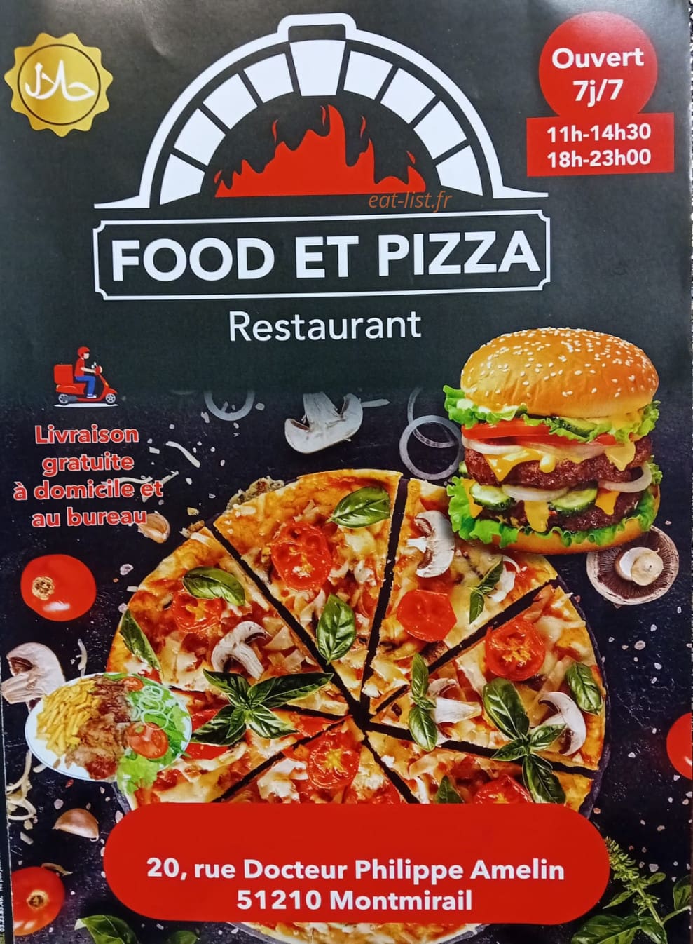 Food et Pizza — carte page 1