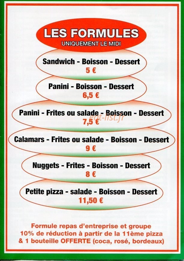 Latina Pizzas — carte page 4