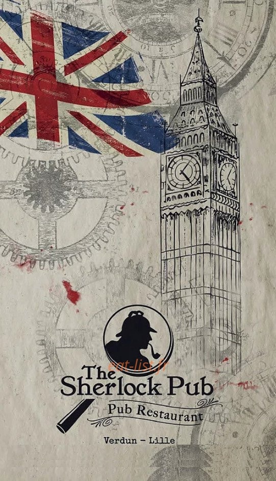 The Sherlock — carte page 1