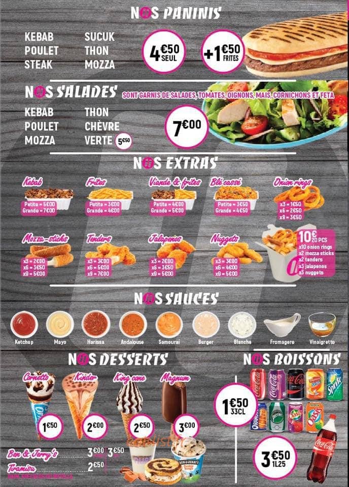 Pause Kebab — carte page 2