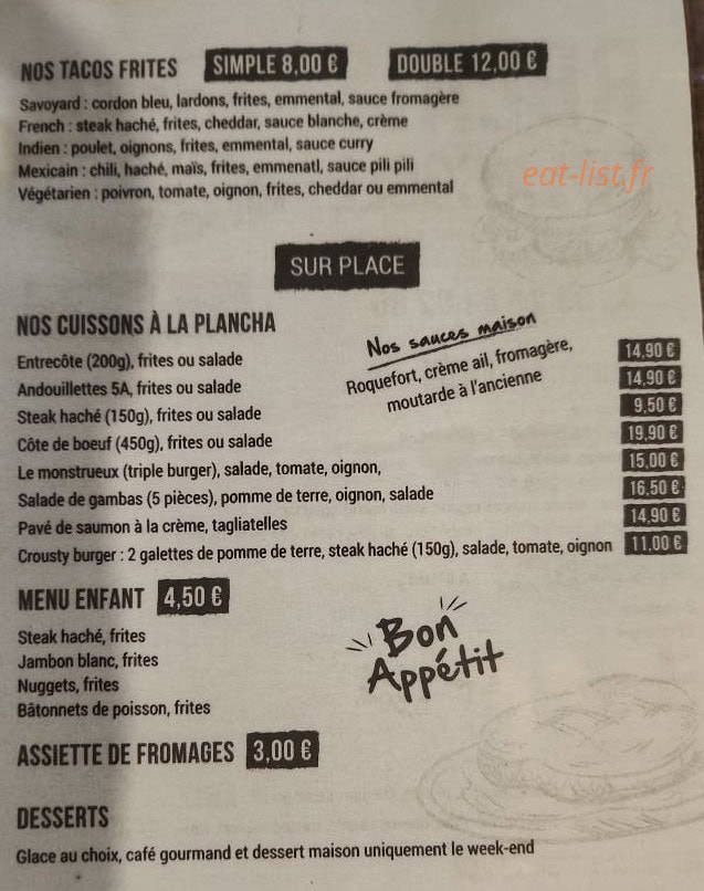 Relais de la Coole — carte page 2