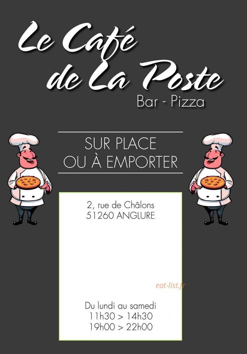 Le cafe De la poste — carte page 1
