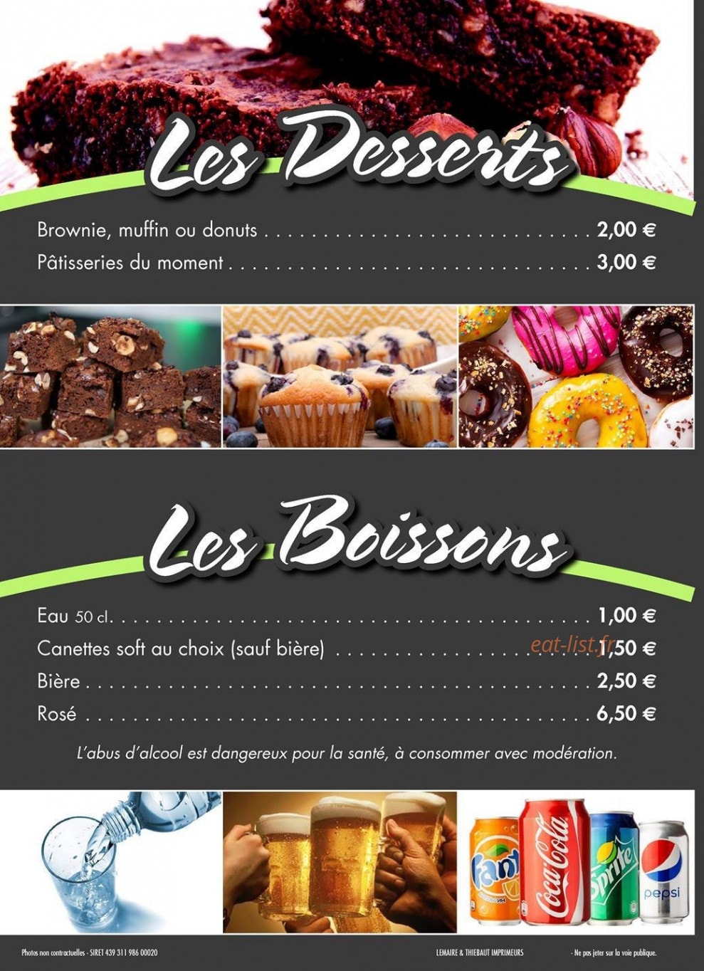 Le cafe De la poste — carte page 8