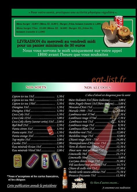 Pizza Montano — carte page 4