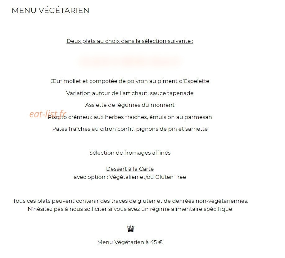 L'Orangerie — carte page 3