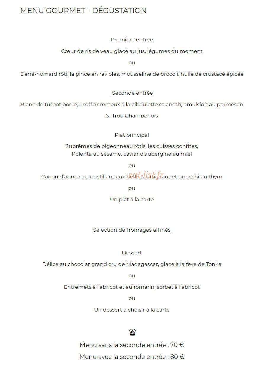 L'Orangerie — carte page 2