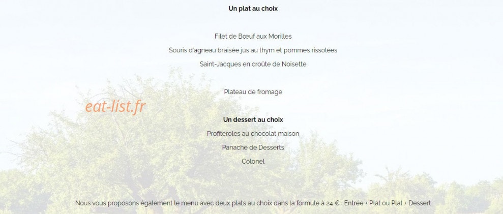 Hôtel Restaurant de la Place — carte page 4
