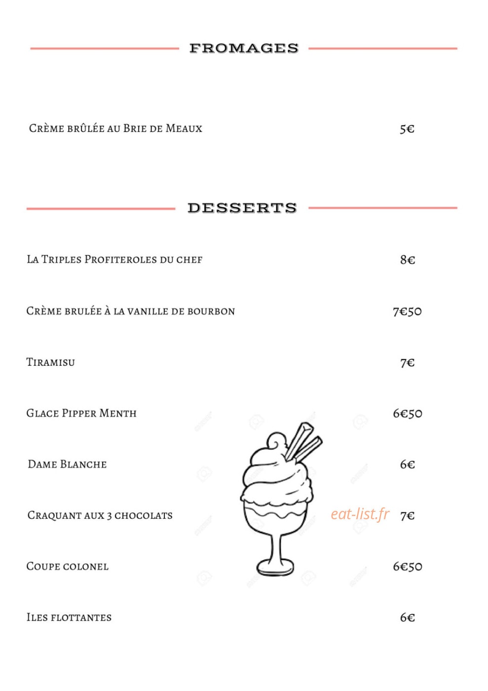 La Table de l'Abbaye — carte page 3