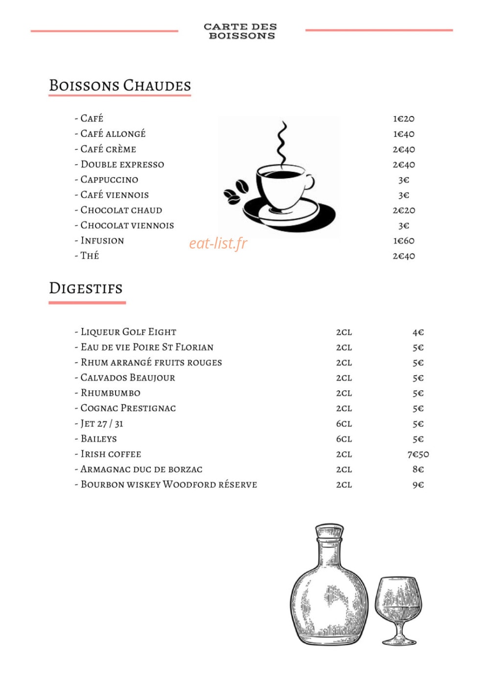 La Table de l'Abbaye — carte page 9