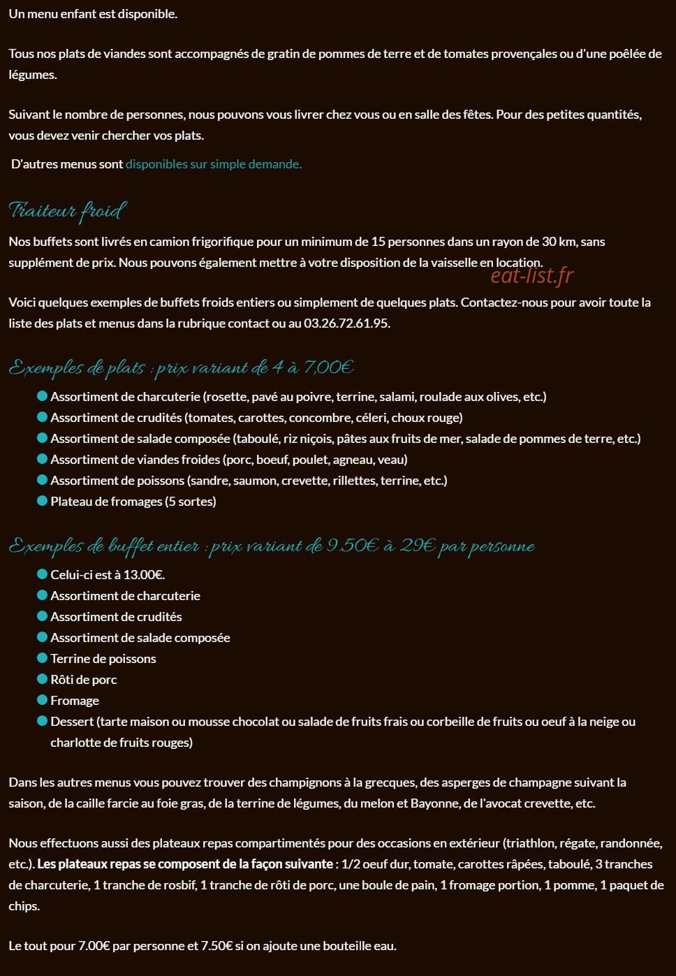 Au petit pari — carte page 7