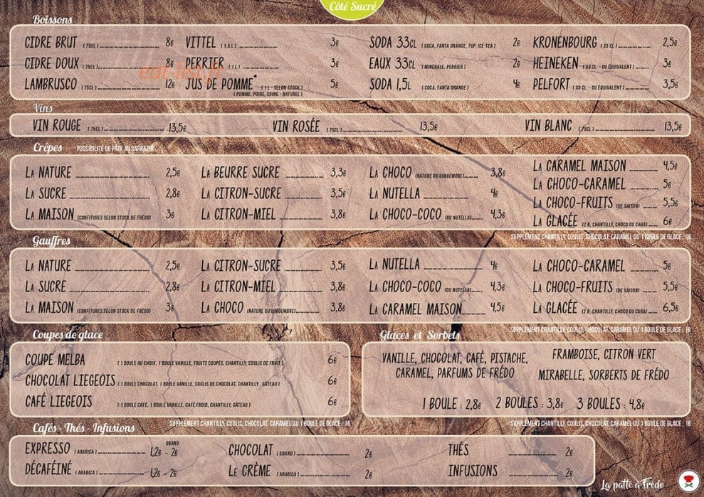 La Patte à Frédo — carte page 3