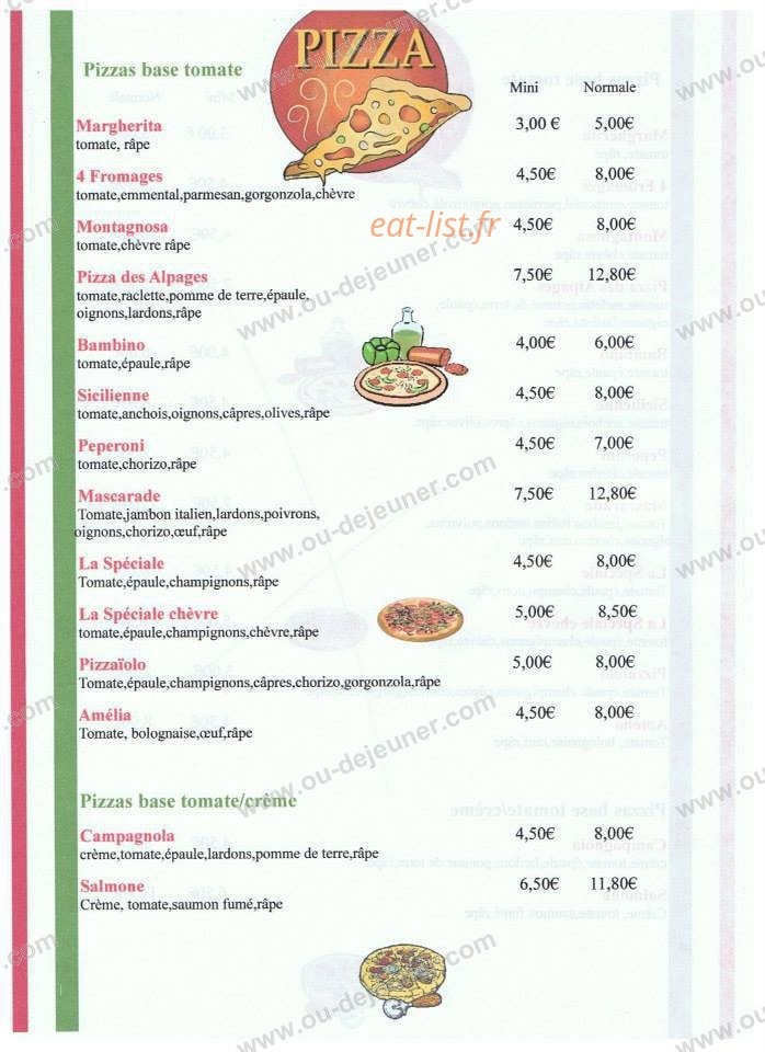 Chez Didier — carte page 1