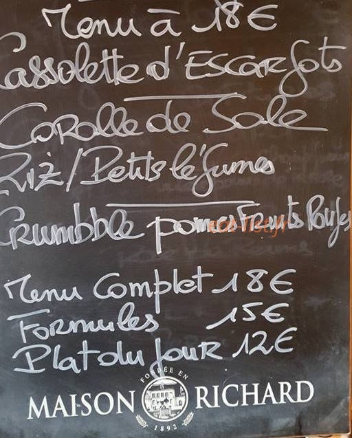 Chez maxime — carte page 2