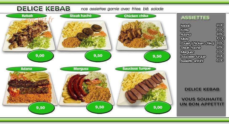 Délice kebab — carte page 2