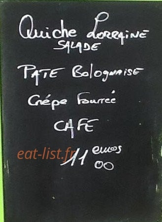 Friterie chez christ — carte page 1