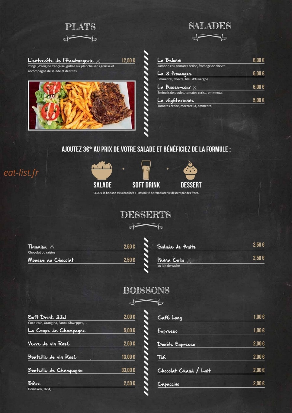 L'hamburgerie — carte page 3