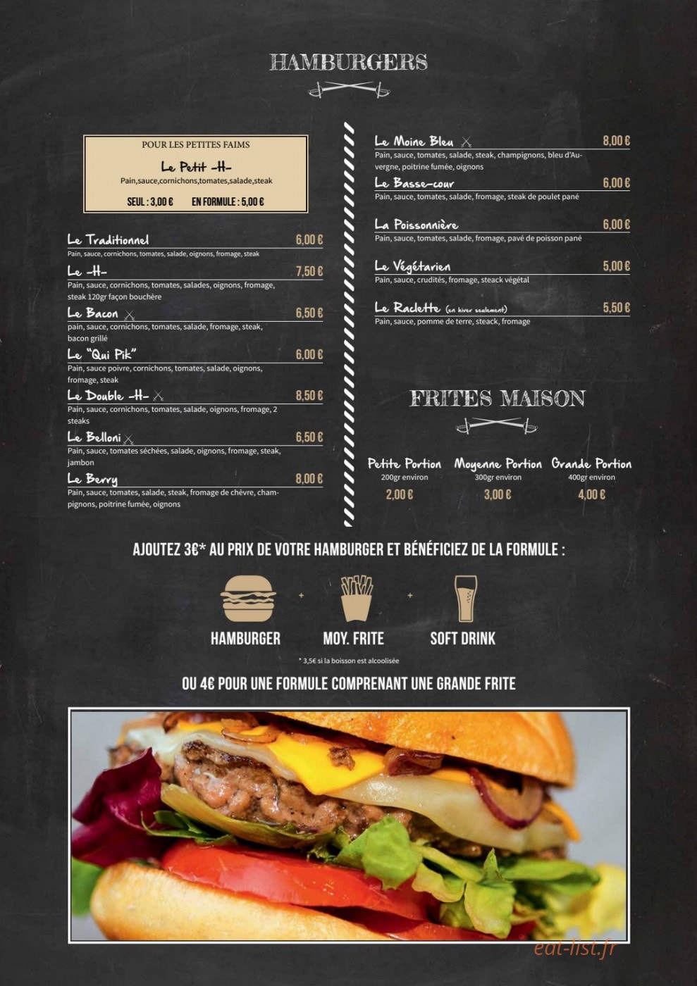 L'hamburgerie — carte page 2