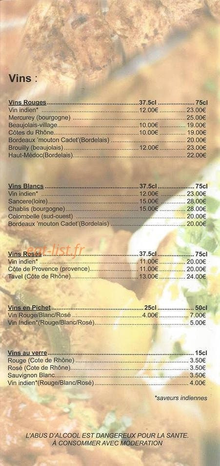 La Cave à Naan — carte page 6