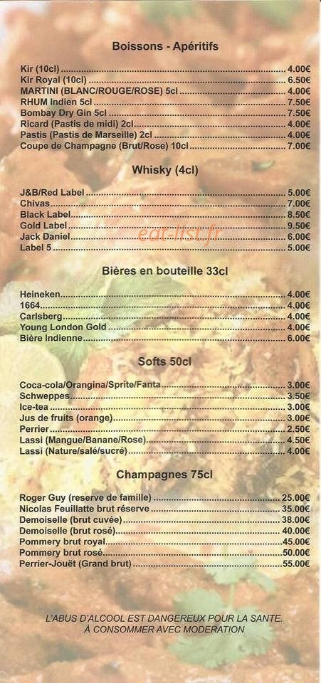 La Cave à Naan — carte page 2