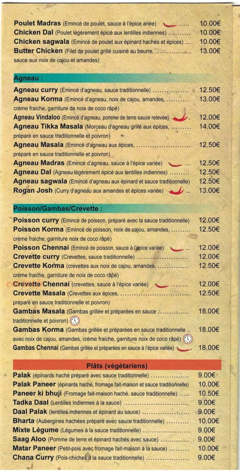 La Cave à Naan — carte page 3