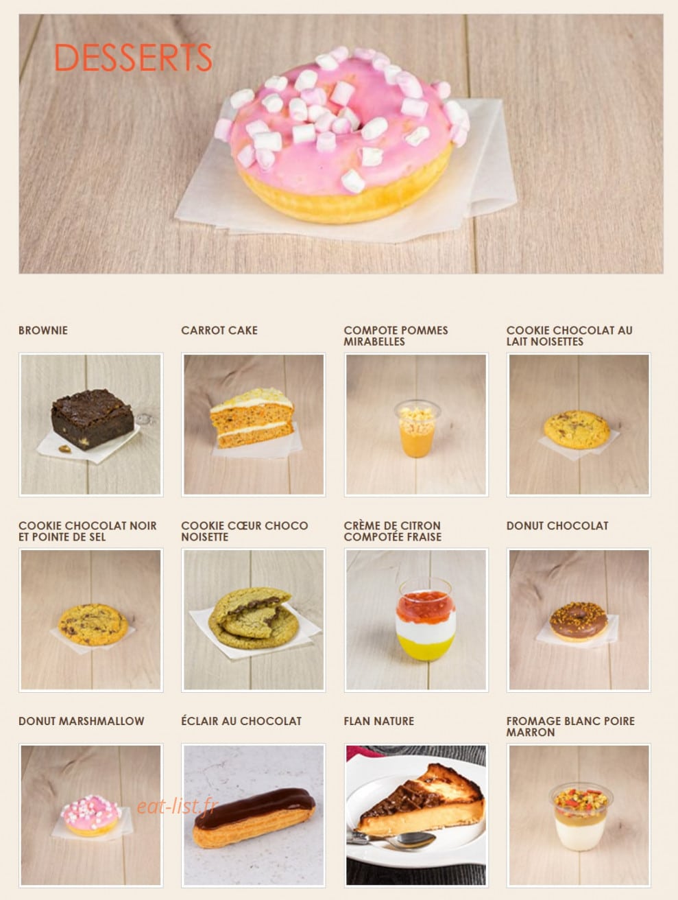 La Croissanterie — carte page 6