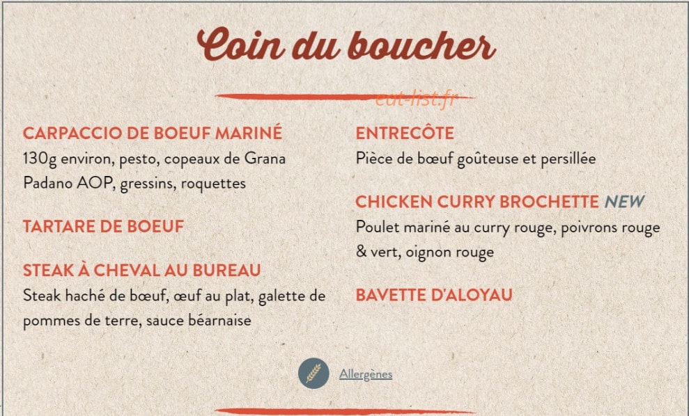 Au Bureau — carte page 3