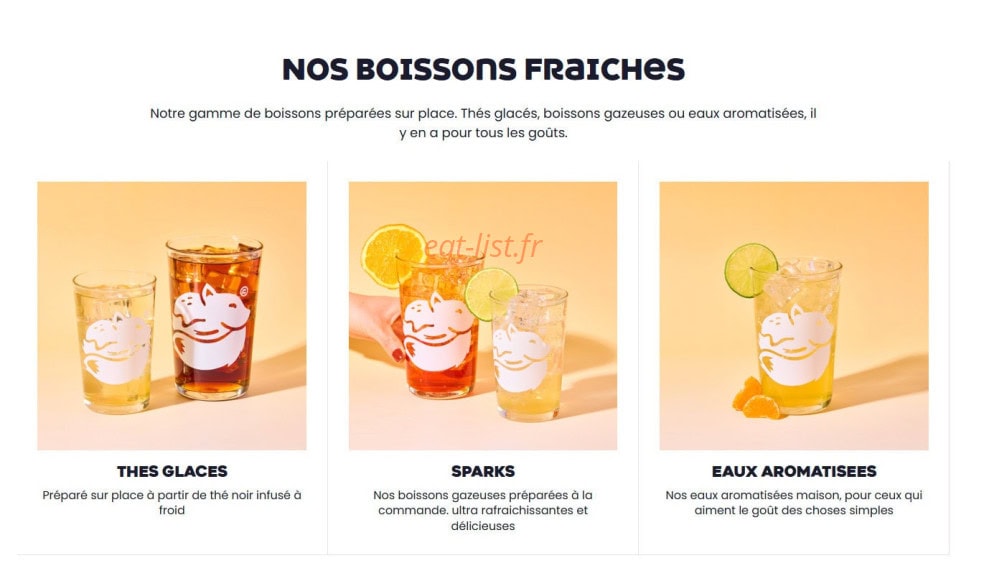 Carte et menu de B Chef à Cormontreuil — Boissons fraiches