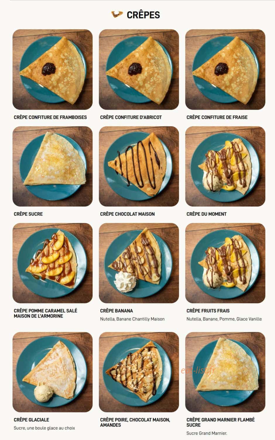 Crêp Eat — carte page 4