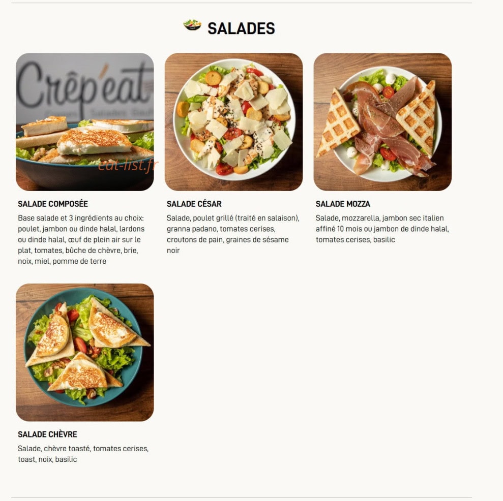 Crêp Eat — carte page 3