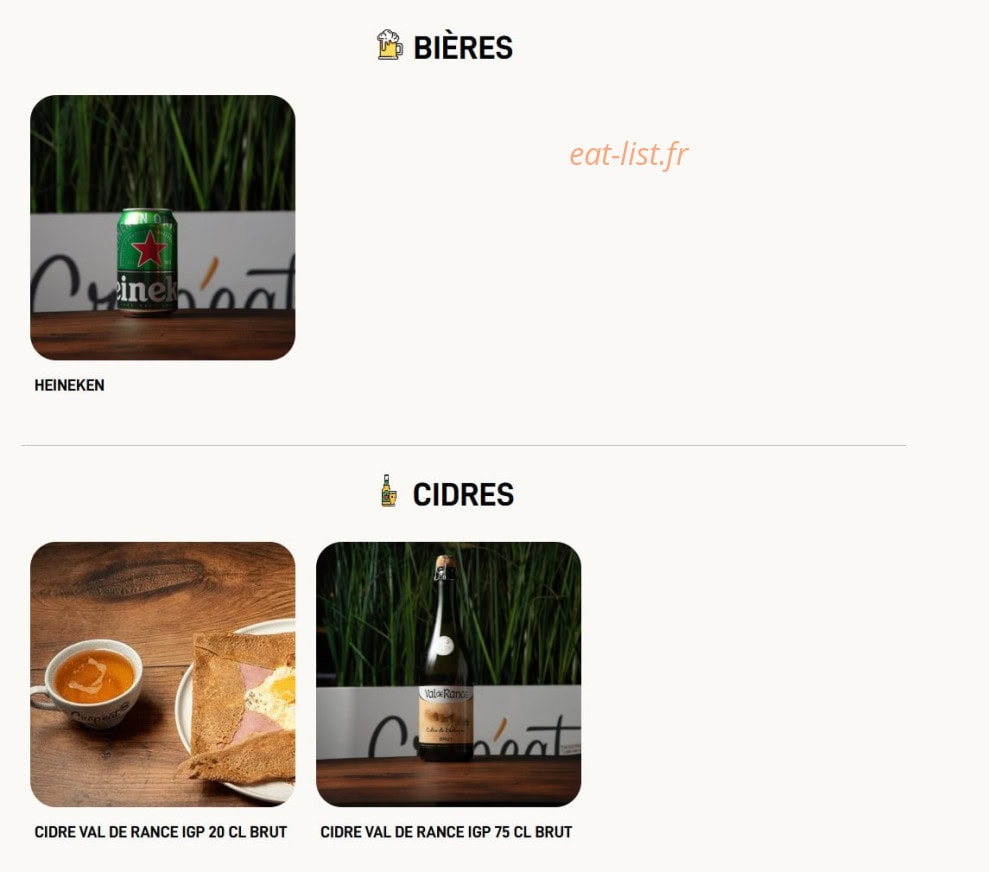 Crêp Eat — carte page 10