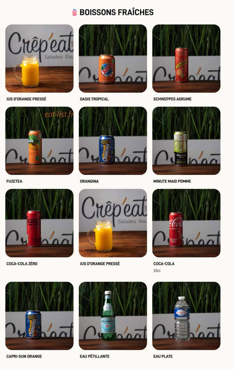 Crêp Eat — carte page 9
