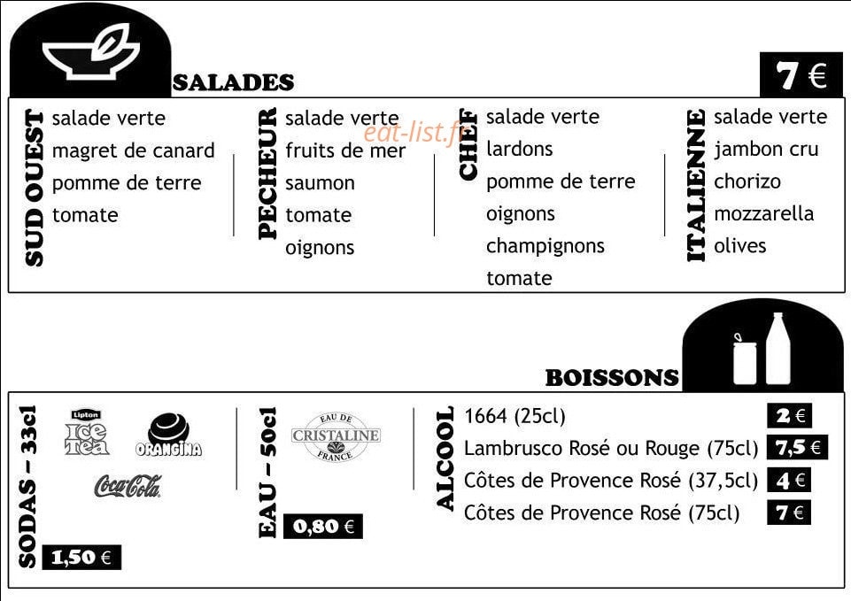 Pizza Feu de Bois — carte page 2