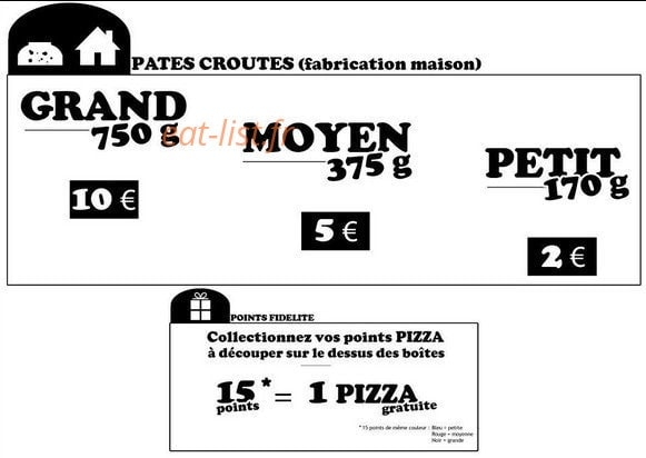 Pizza Feu de Bois — carte page 3