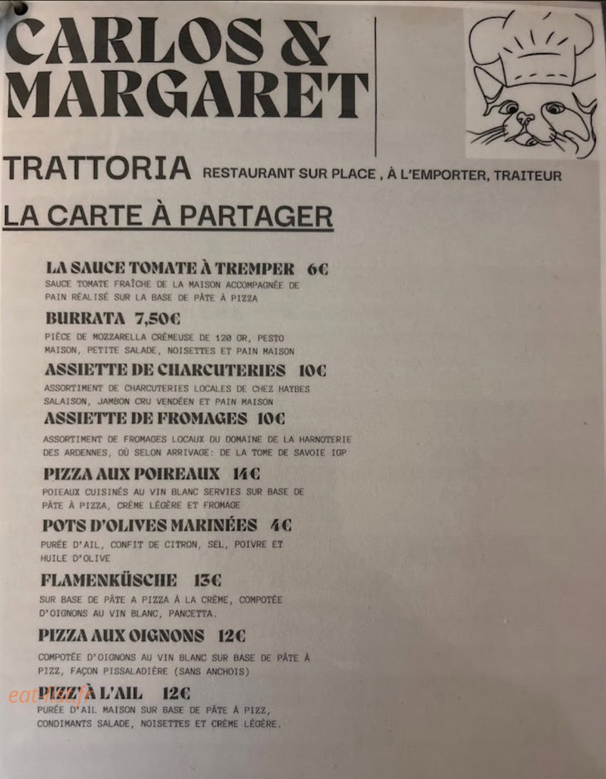 Carlos et Margaret — carte page 2