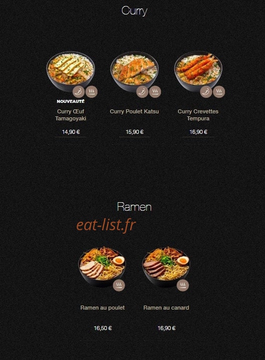 Sushi Shop — carte page 21