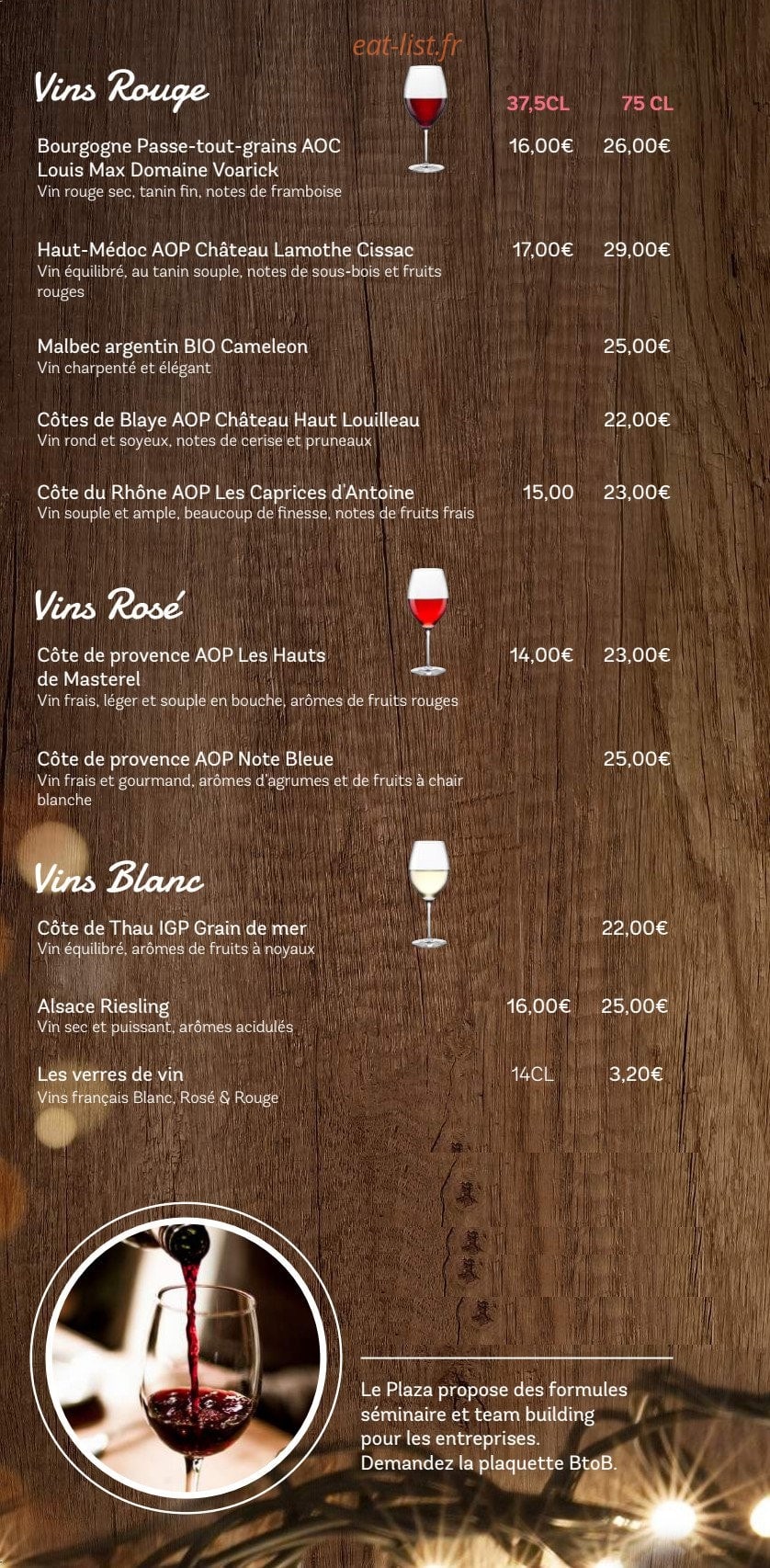 Plaza — carte page 2